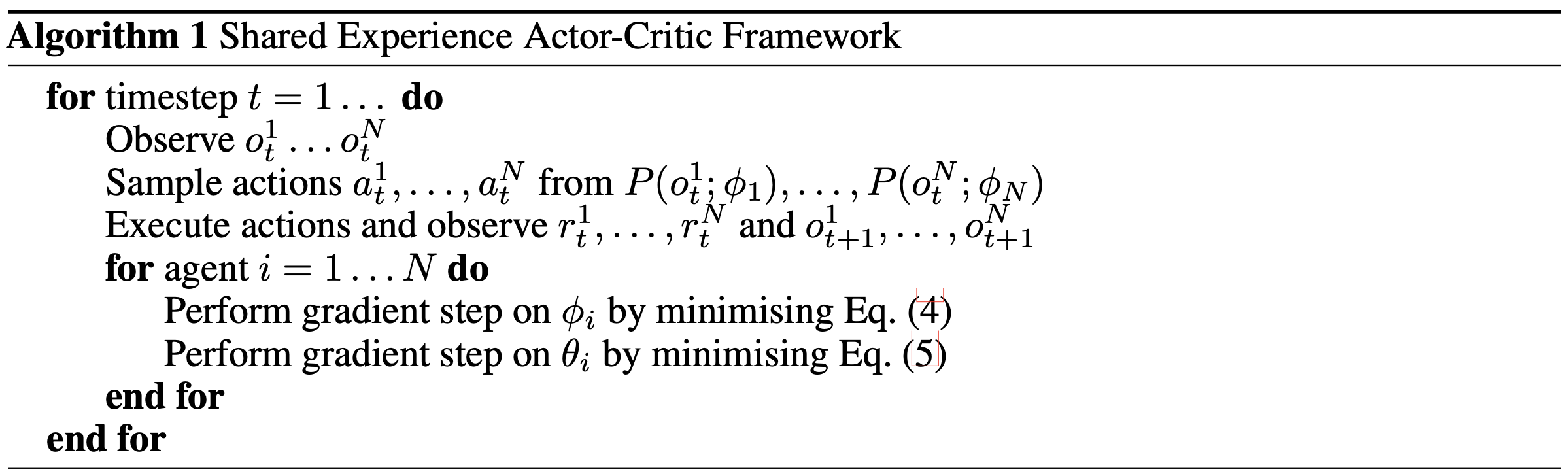 SEAC Pseudo-code